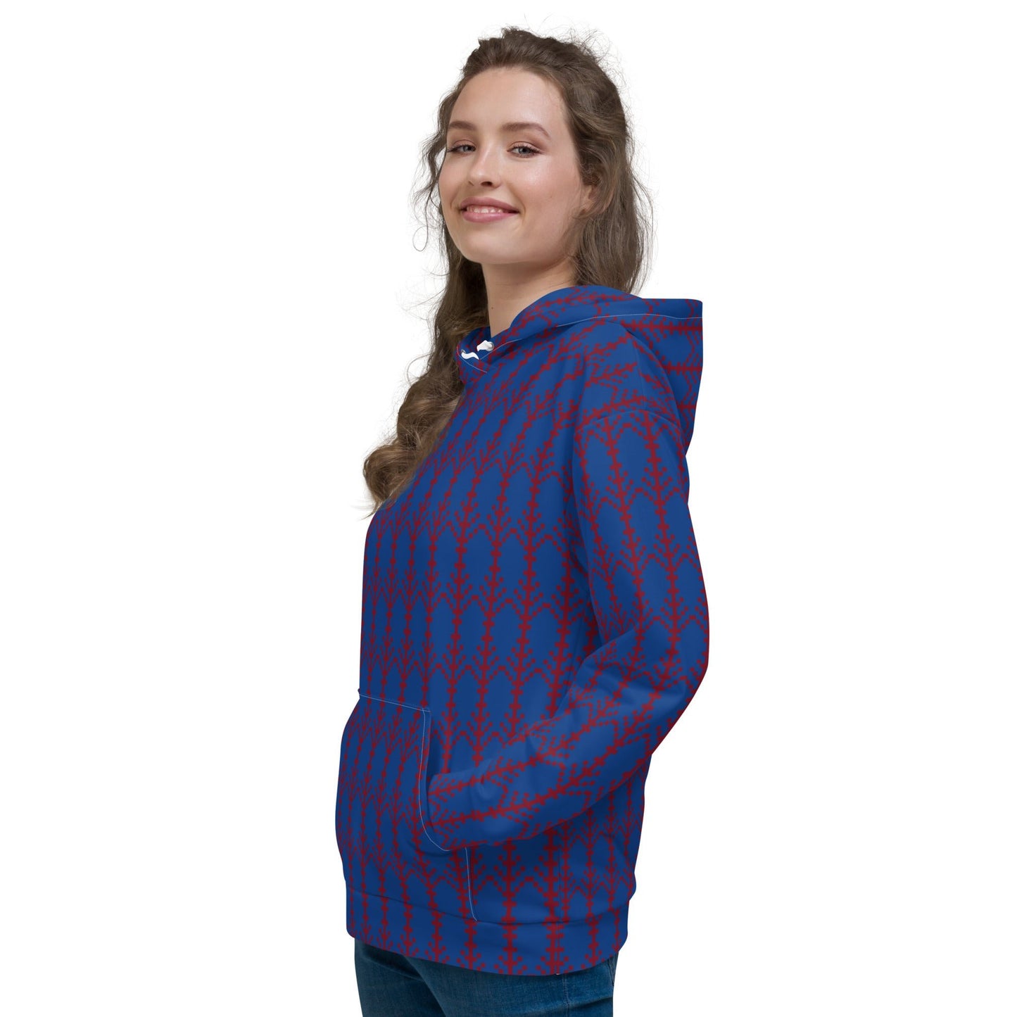 Unisex Hoodie festive pattern, christmas pattern - PratSN