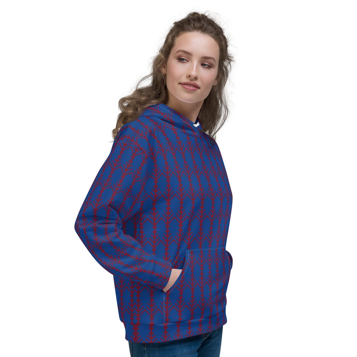 Unisex Hoodie festive pattern, christmas pattern - PratSN