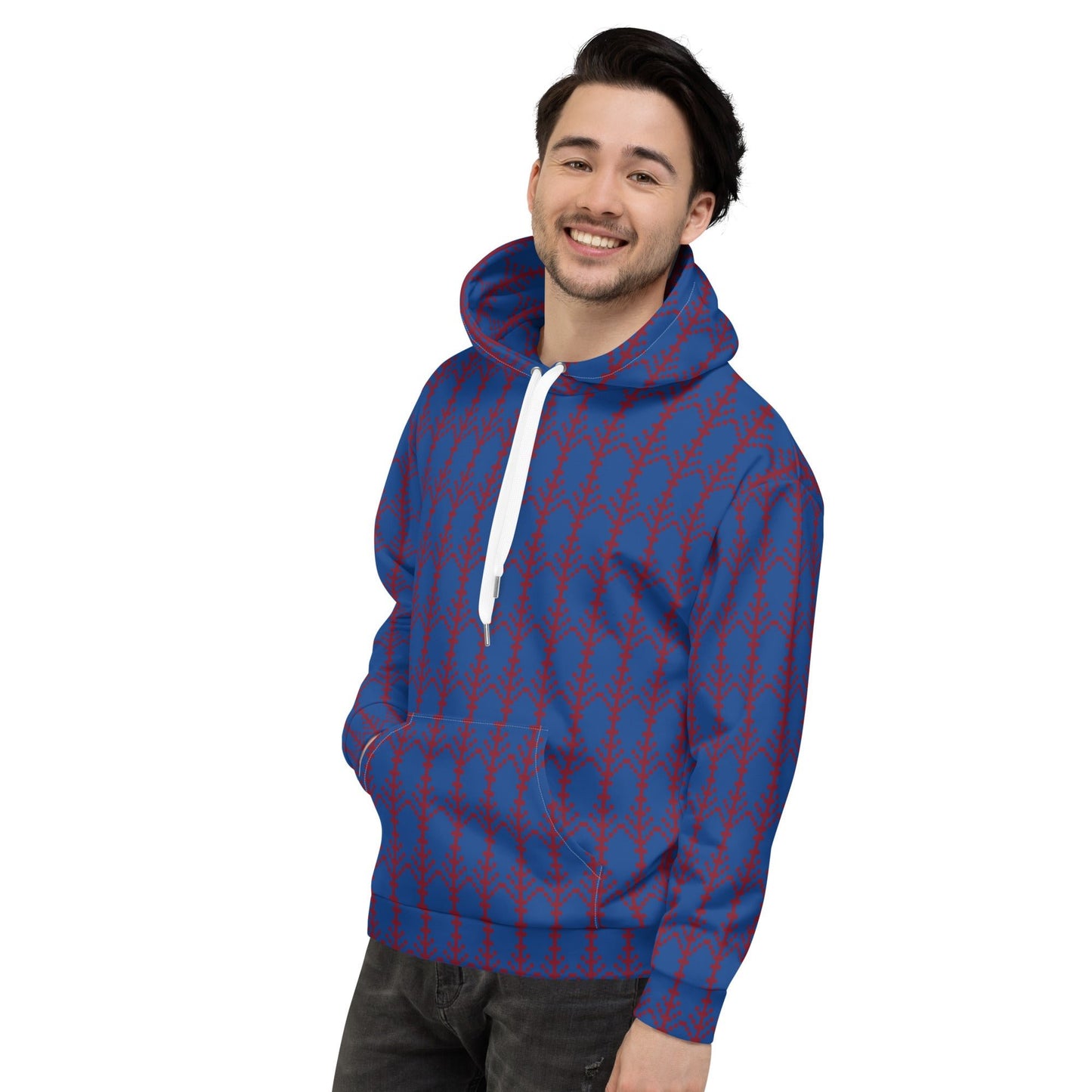 Unisex Hoodie festive pattern, christmas pattern - PratSN