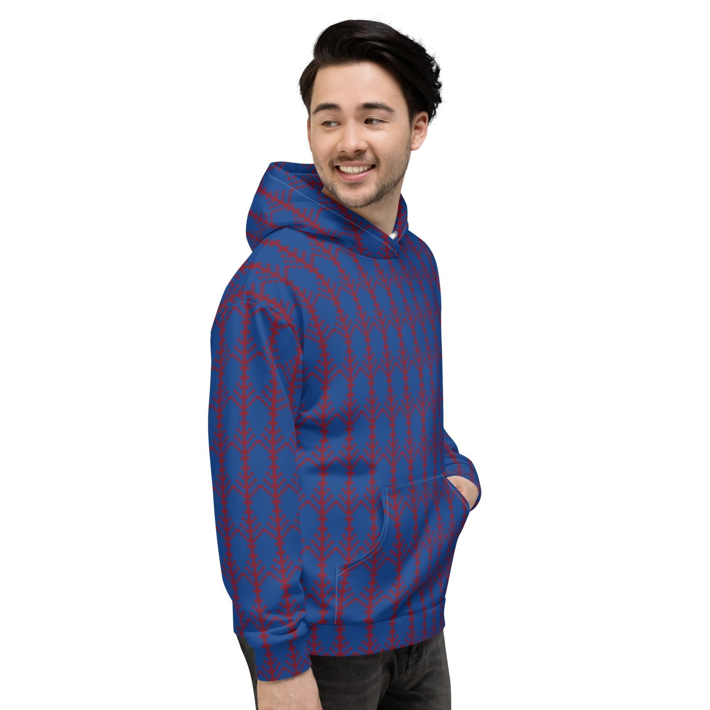 Unisex Hoodie festive pattern, christmas pattern - PratSN