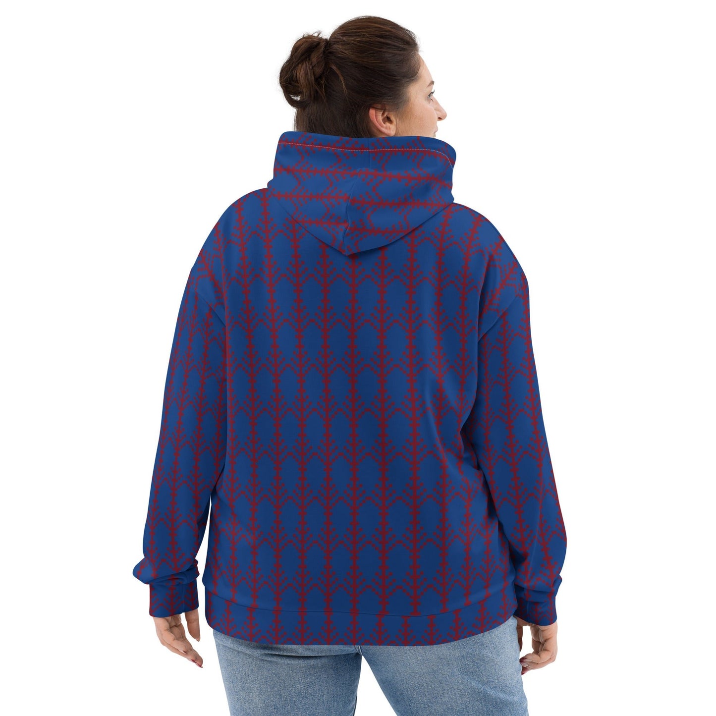 Unisex Hoodie festive pattern, christmas pattern - PratSN