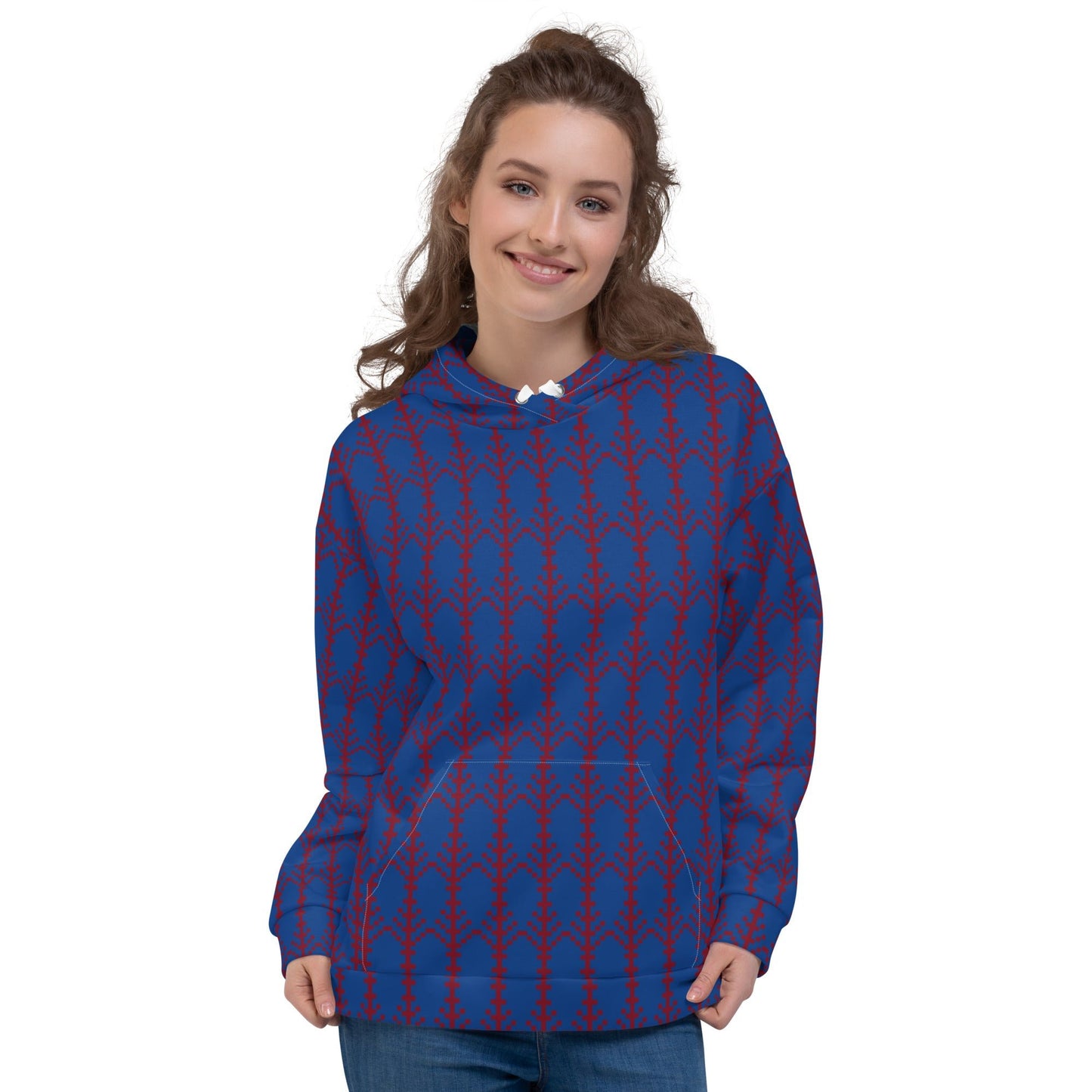 Unisex Hoodie festive pattern, christmas pattern - PratSN