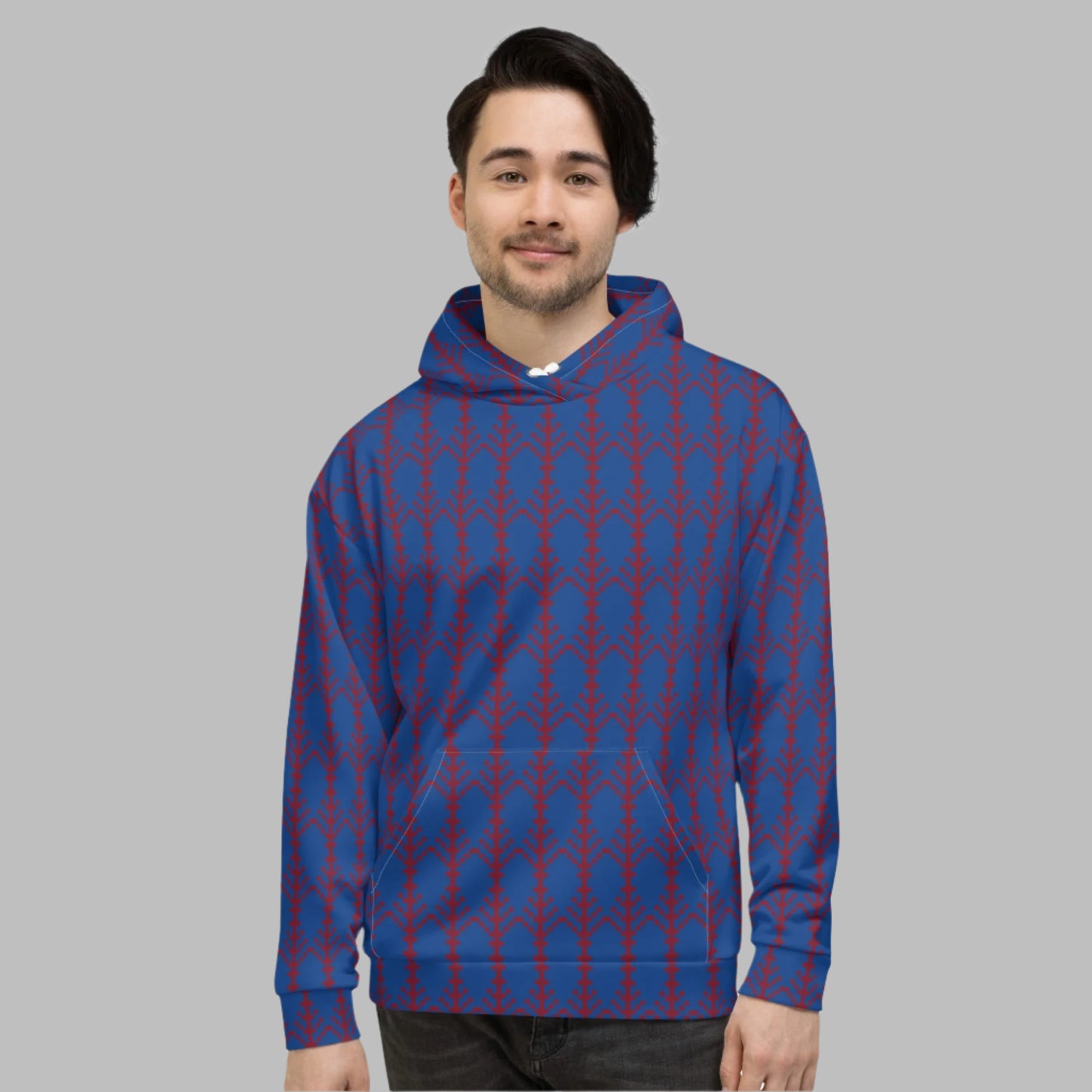 Unisex Hoodie festive pattern, christmas pattern - PratSN