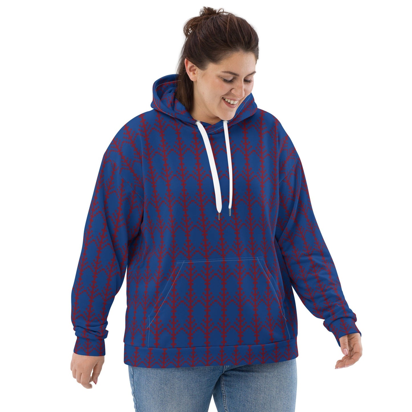 Unisex Hoodie festive pattern, christmas pattern - PratSN