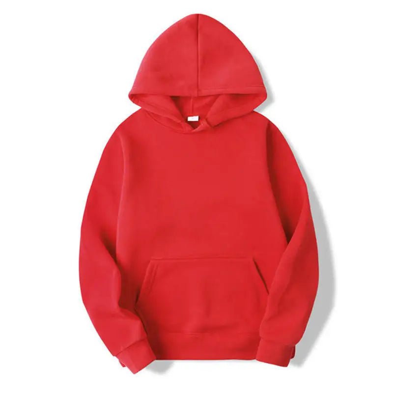 Unisex Plain Pullover Fleece Hoodies Sweatshirt - PratSN