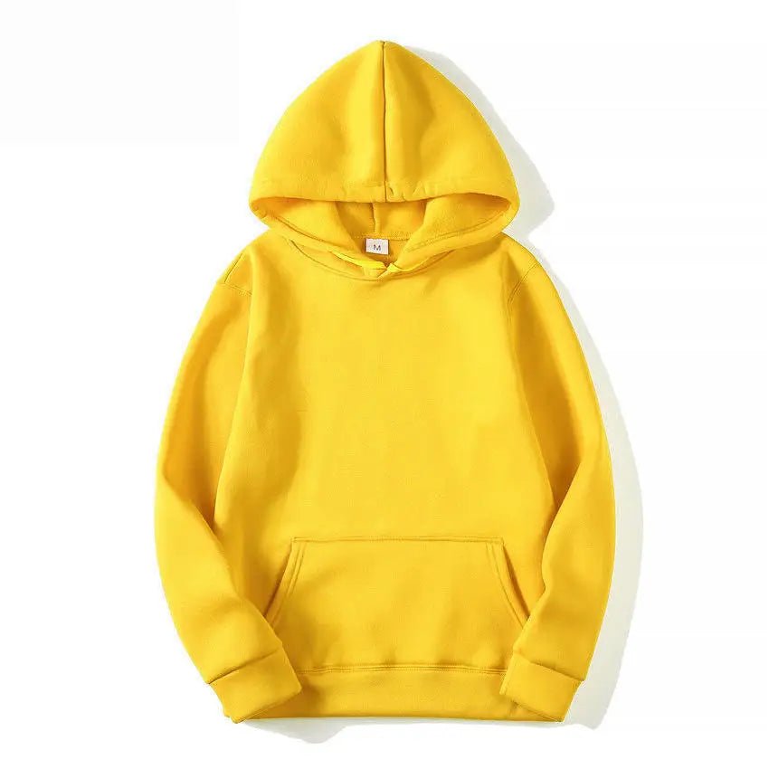Unisex Plain Pullover Fleece Hoodies Sweatshirt - PratSN