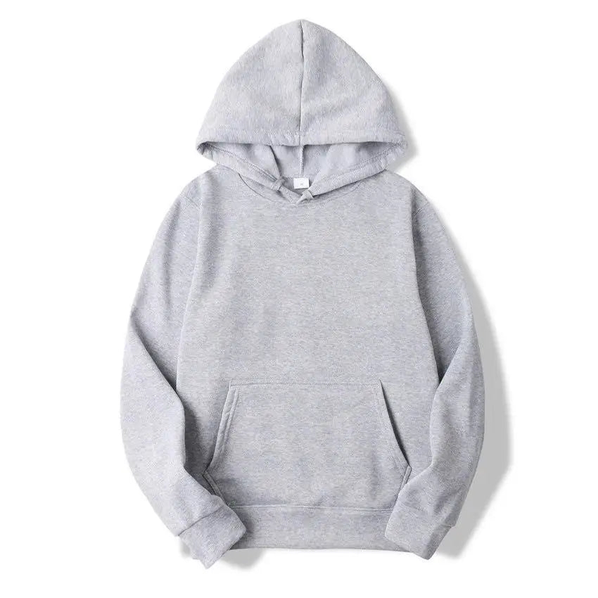 Unisex Plain Pullover Fleece Hoodies Sweatshirt - PratSN