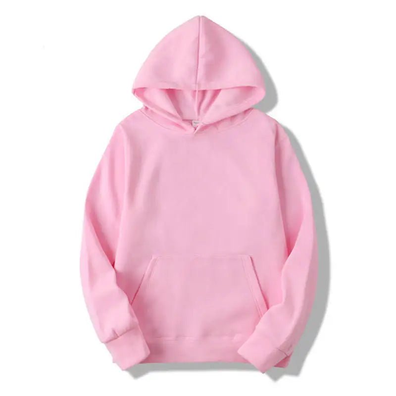 Unisex Plain Pullover Fleece Hoodies Sweatshirt - PratSN