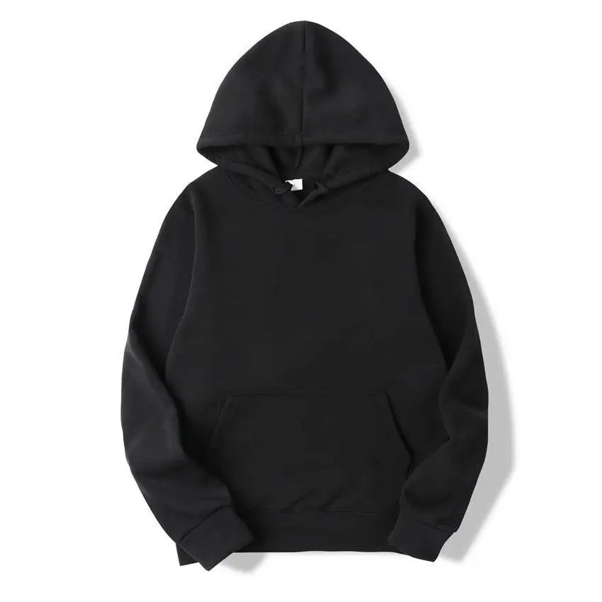 Unisex Plain Pullover Fleece Hoodies Sweatshirt - PratSN