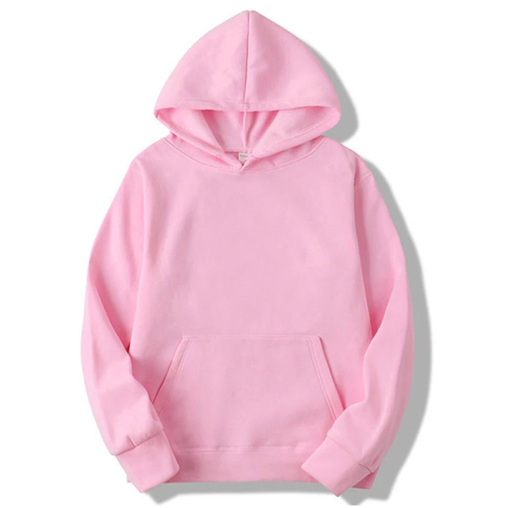Unisex Plain Pullover Fleece Hoodies Sweatshirt - PratSN