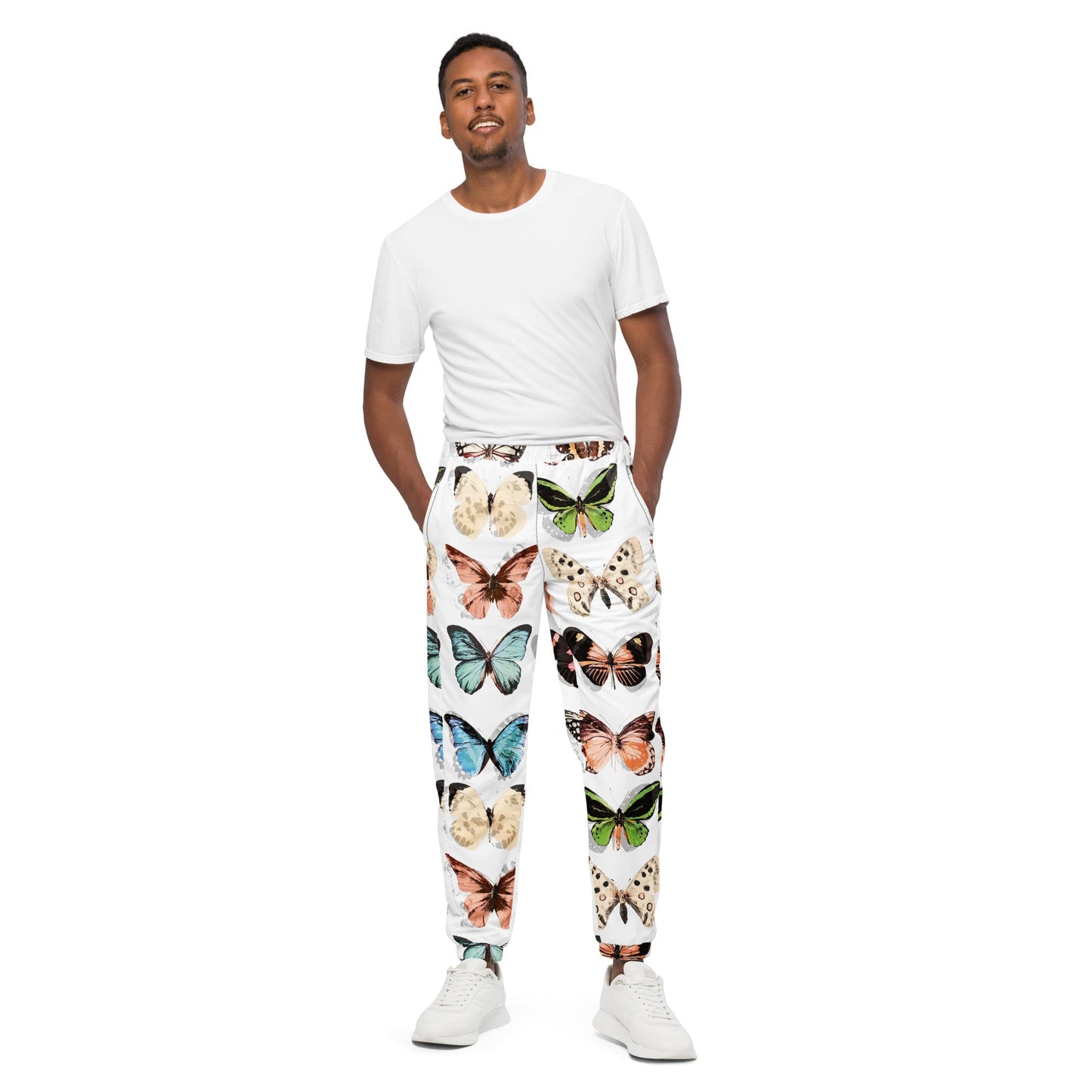 Unisex track pants, Beautiful Butterflies Pattern - PratSN