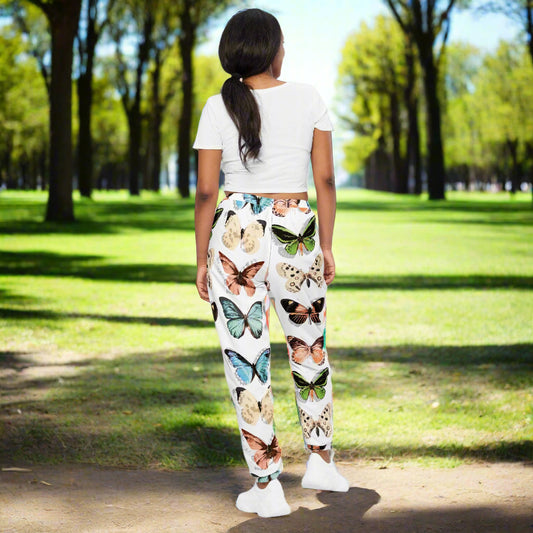 Unisex track pants, Beautiful Butterflies Pattern - PratSN