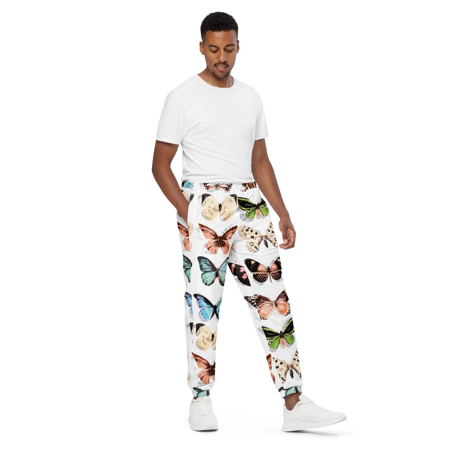 Unisex track pants, Beautiful Butterflies Pattern - PratSN