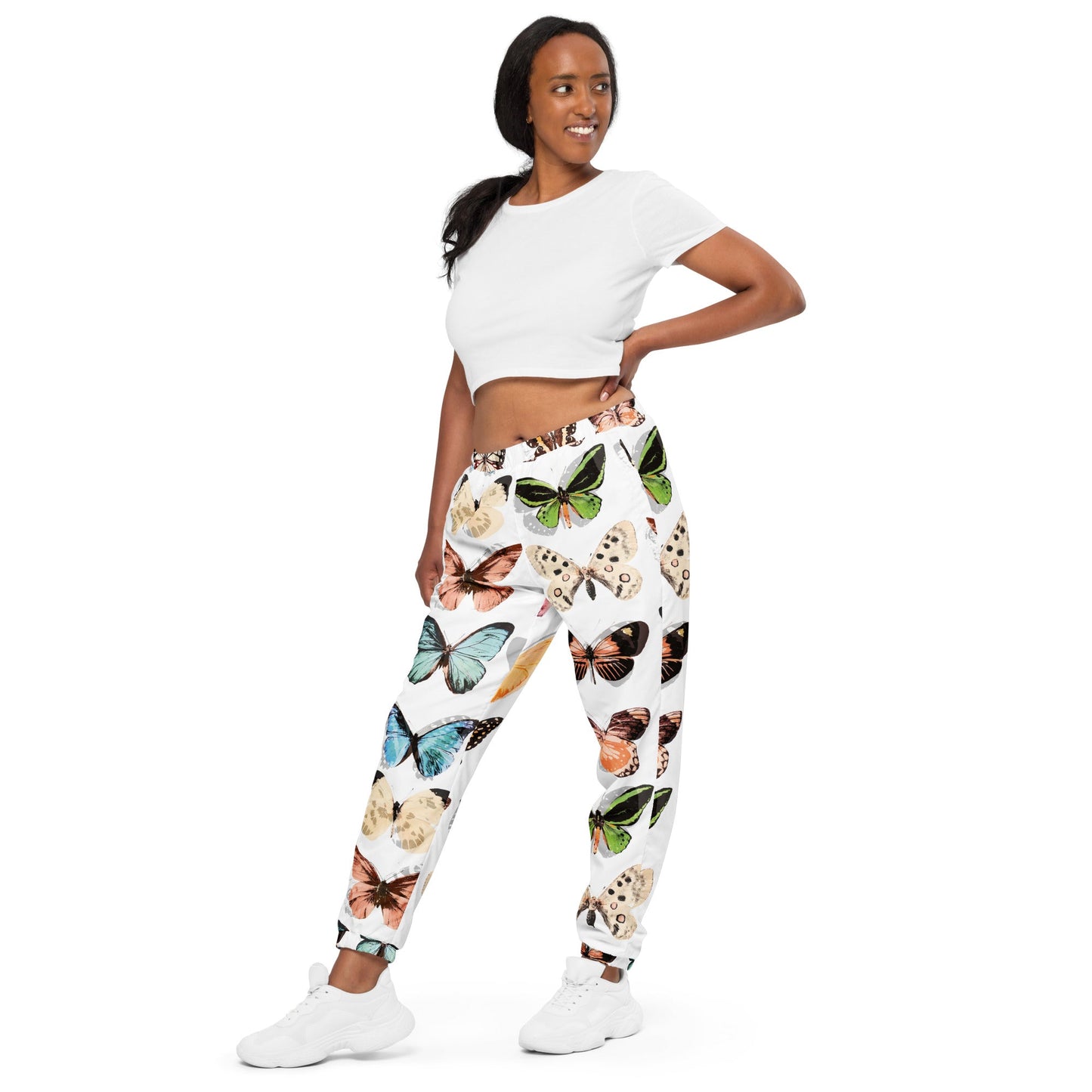 Unisex track pants, Beautiful Butterflies Pattern - PratSN