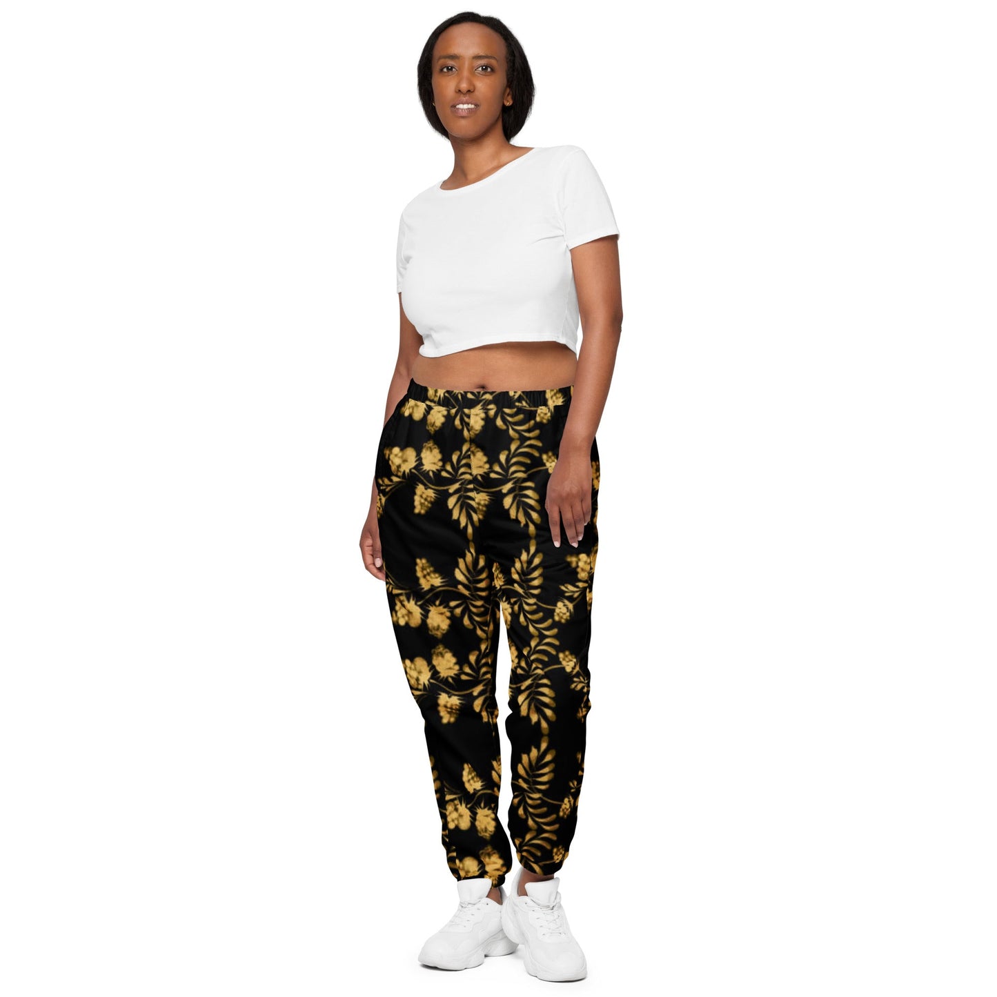 Unisex track pants. Black and Gold Color Pants - PratSN