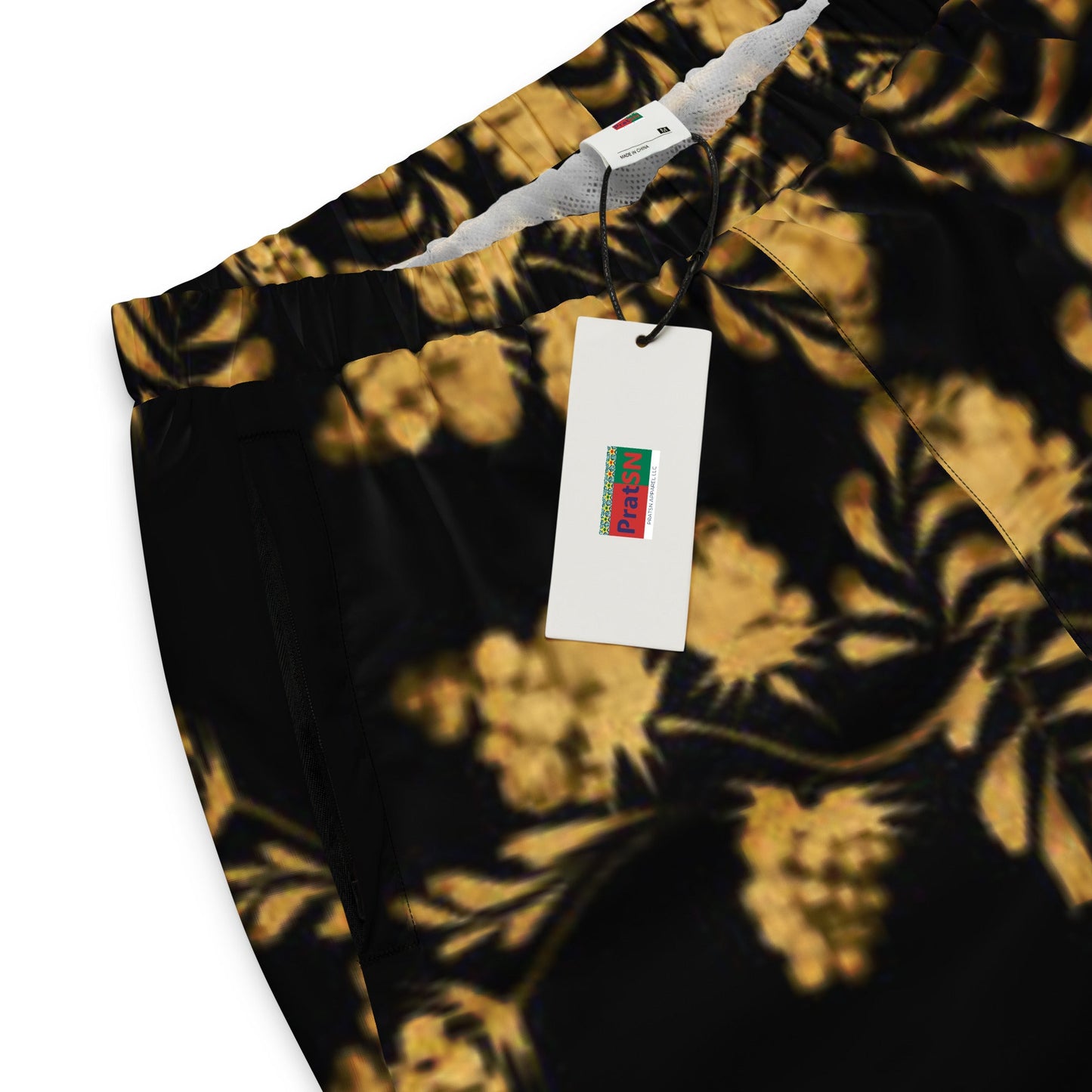 Unisex track pants. Black and Gold Color Pants - PratSN