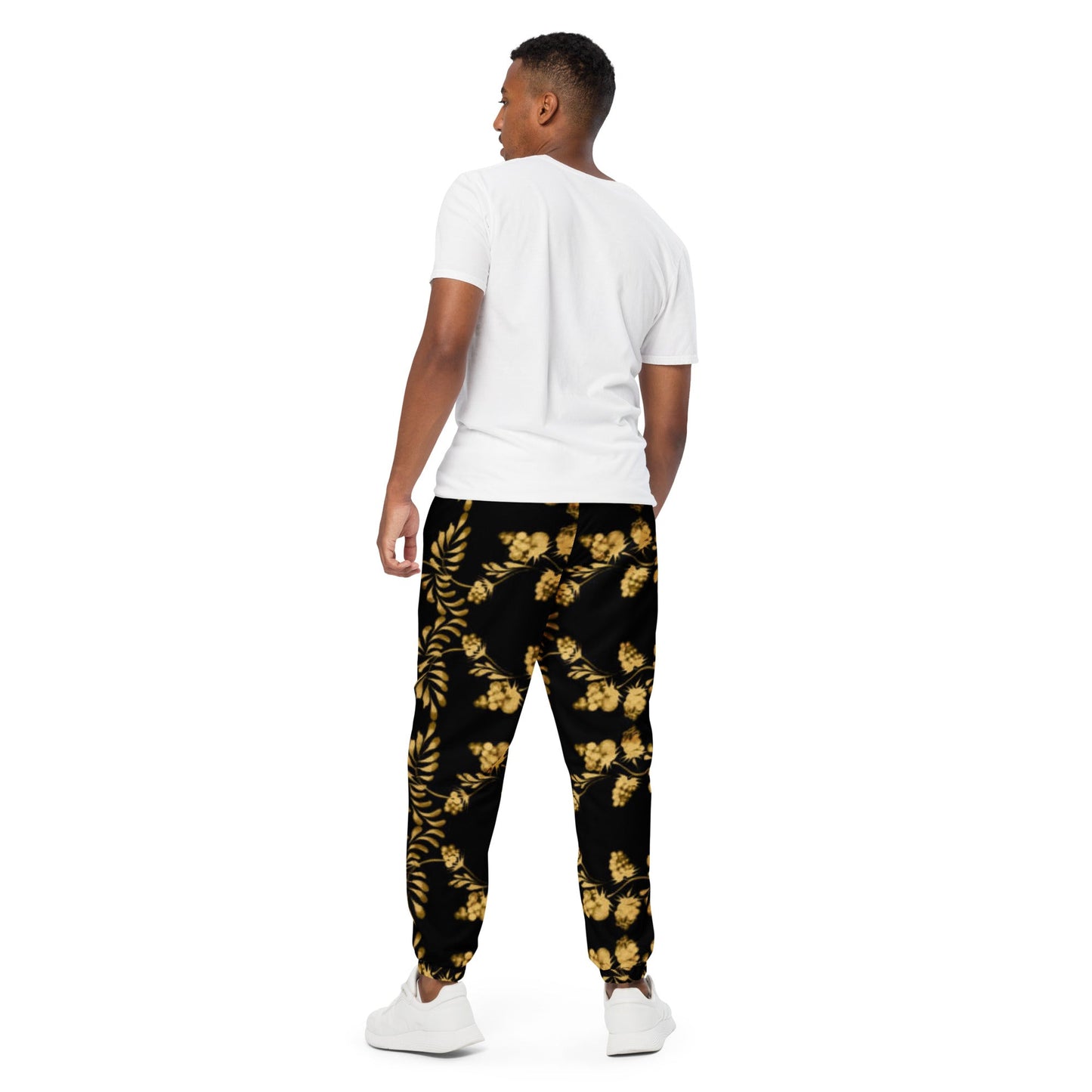 Unisex track pants. Black and Gold Color Pants - PratSN
