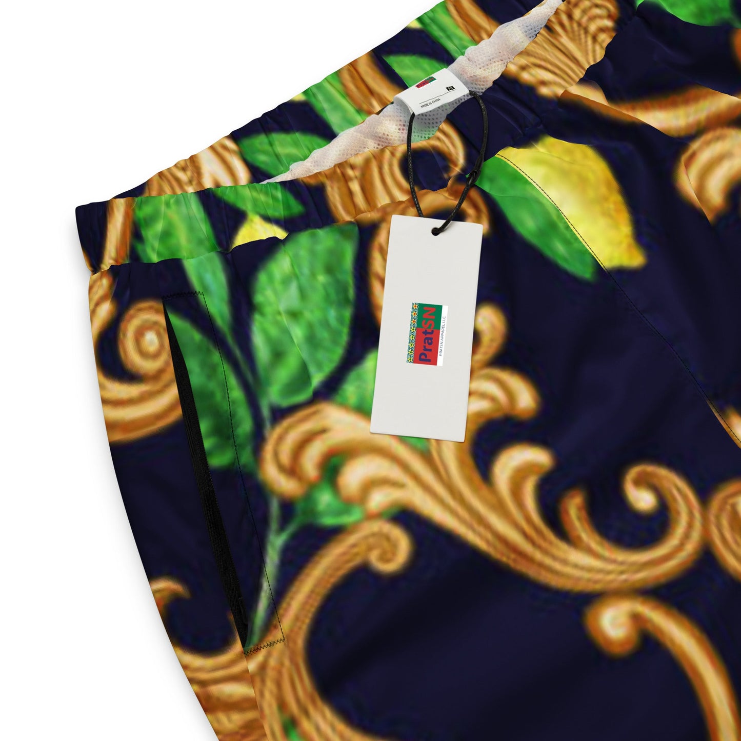 Unisex track pants, gold and green pants - PratSN