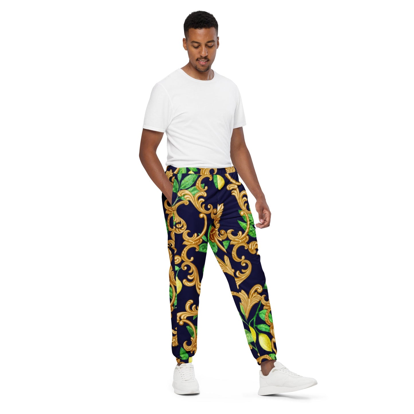 Unisex track pants, gold and green pants - PratSN