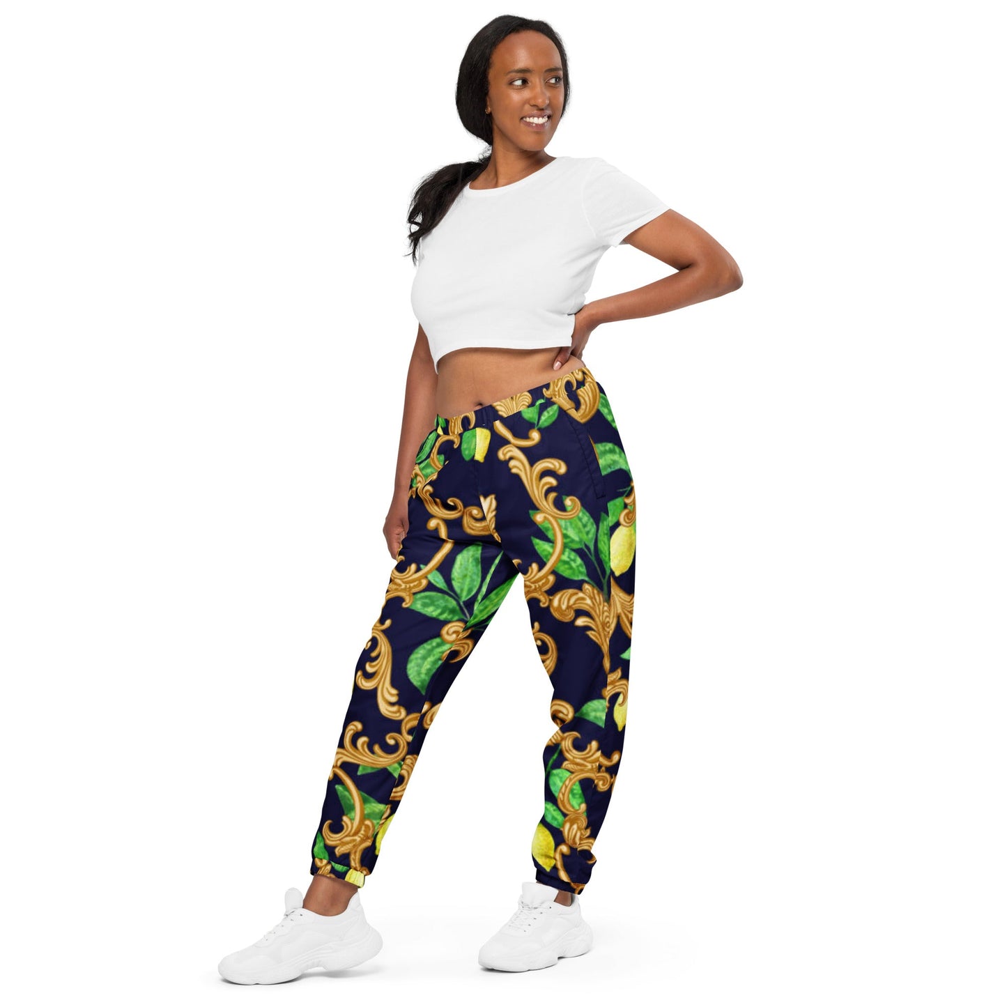 Unisex track pants, gold and green pants - PratSN
