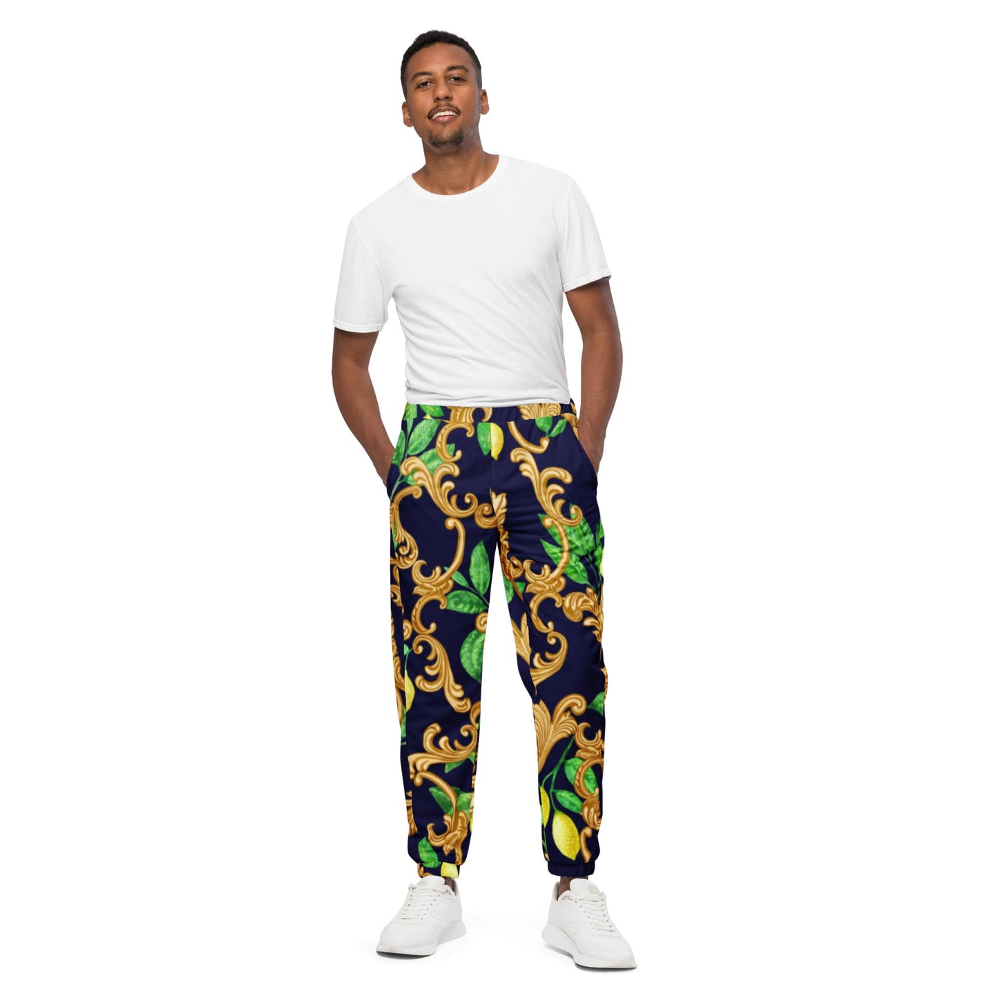 Unisex track pants, gold and green pants - PratSN