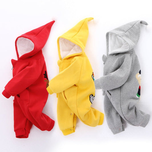 Unisex Warm baby onesie with fleece - PratSN