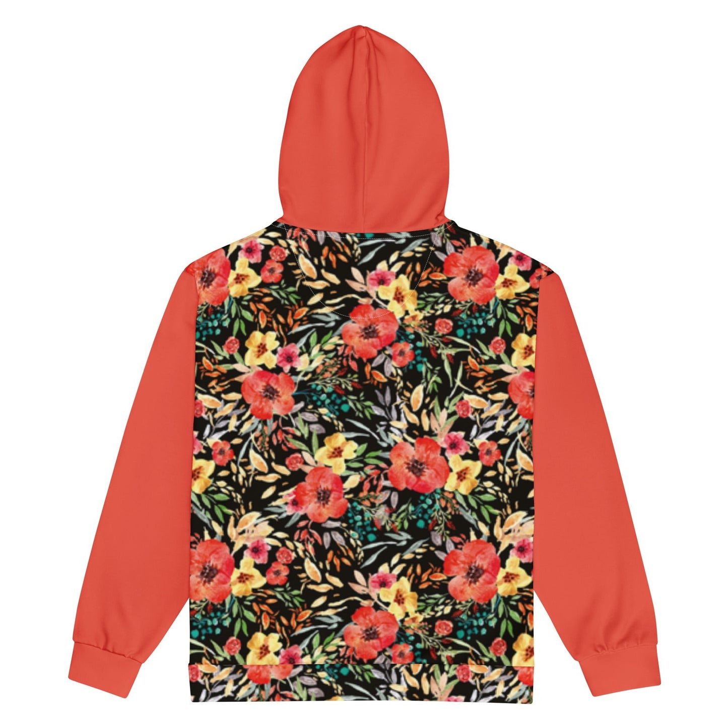 Unisex zip hoodie Botanical Print Hoodie - Gender Neutral Zip - Up - PratSN