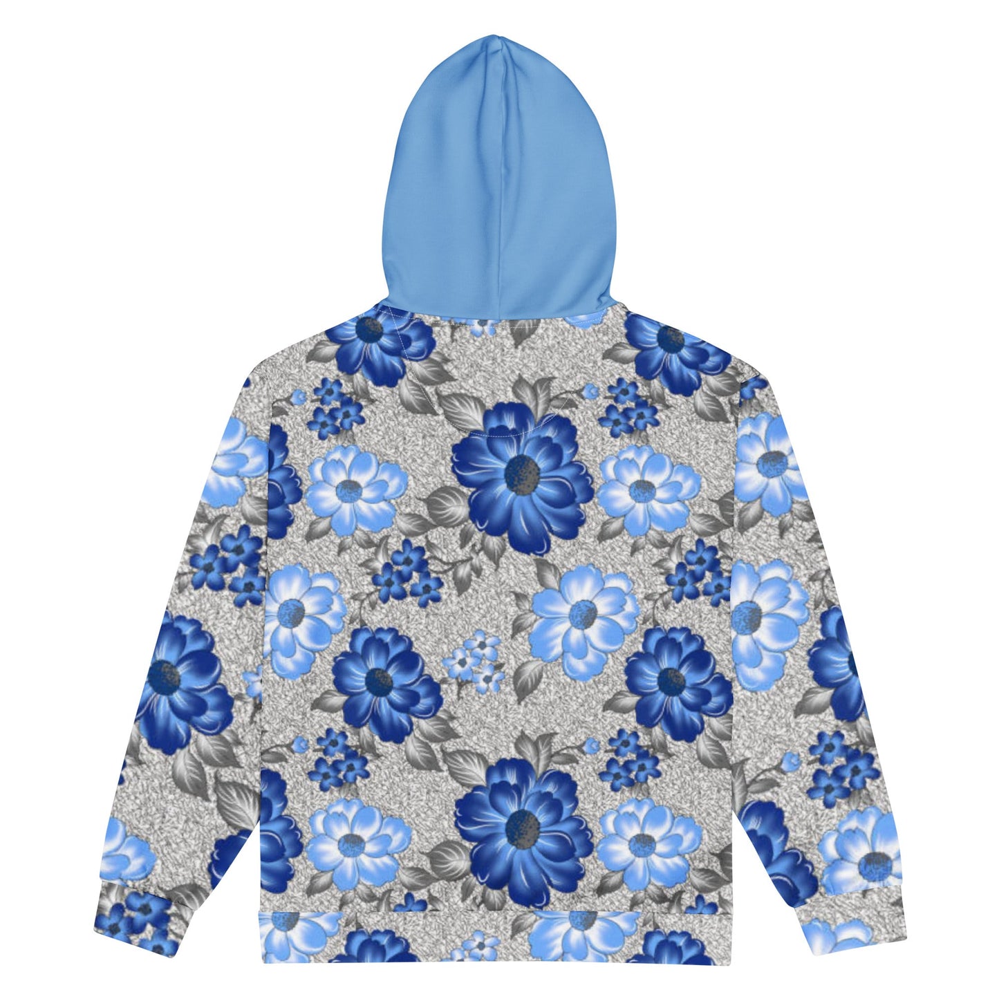 Unisex zip hoodie Botanical Print Hoodie - Gender Neutral Zip - Up - PratSN