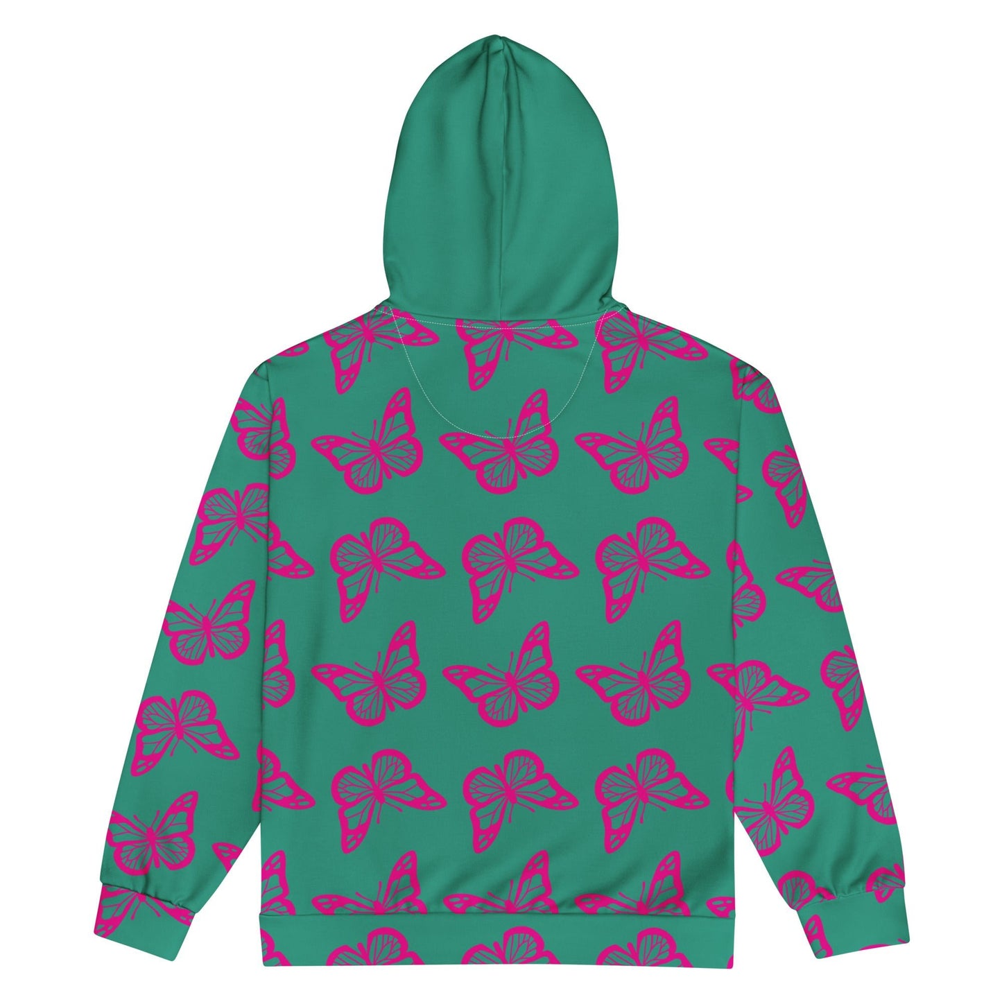 Unisex zip hoodie Butterfly print jaiket - PratSN