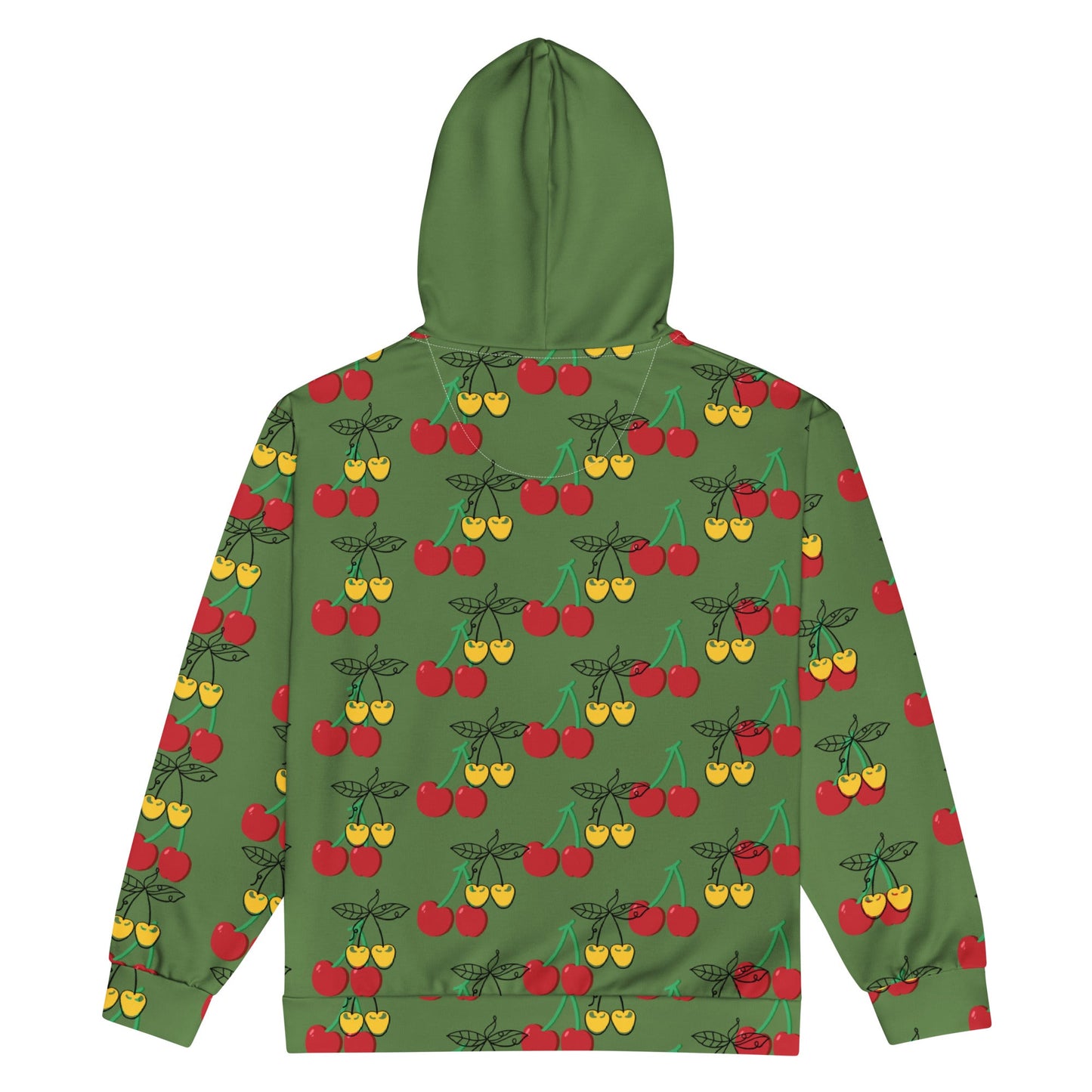 Unisex zip hoodie Red cherry Vintage hoodie - PratSN