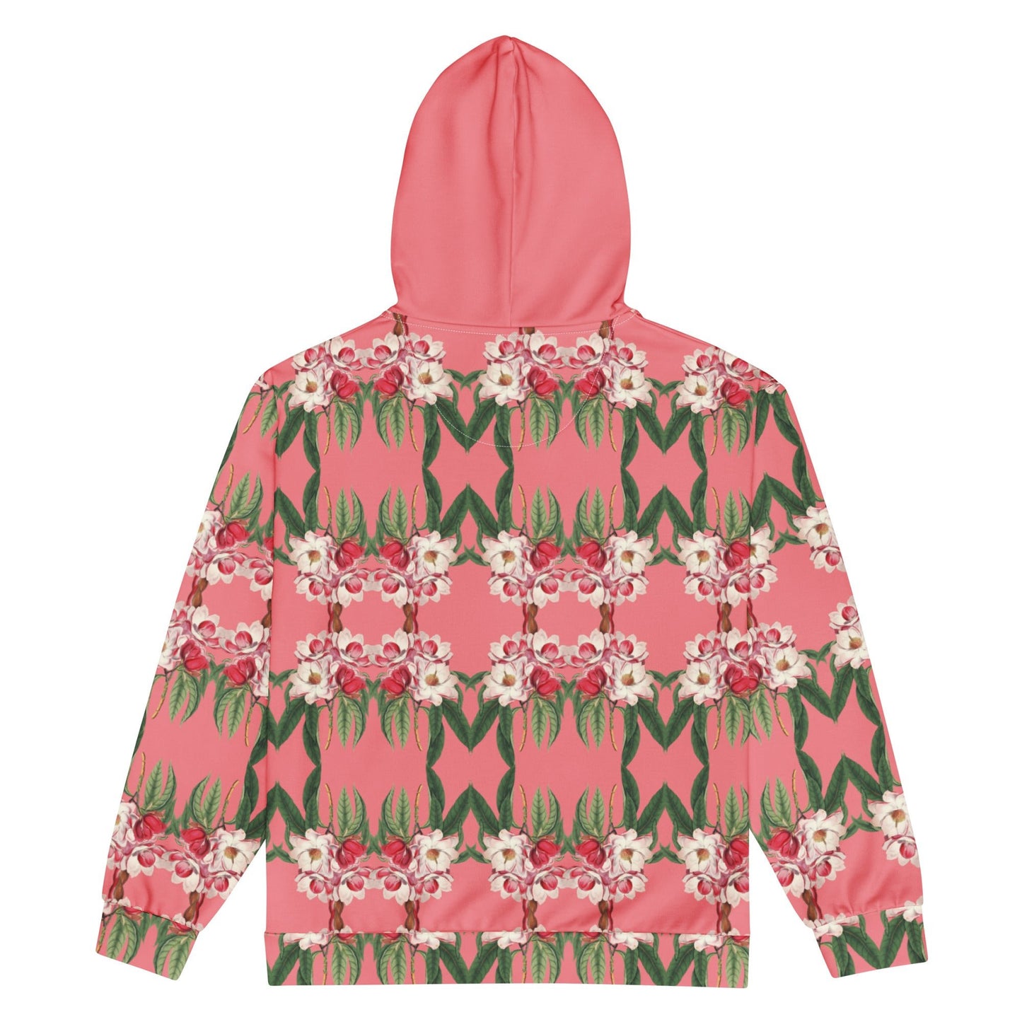 Unisex zip hoodie Vintage Style floral hoodie - PratSN
