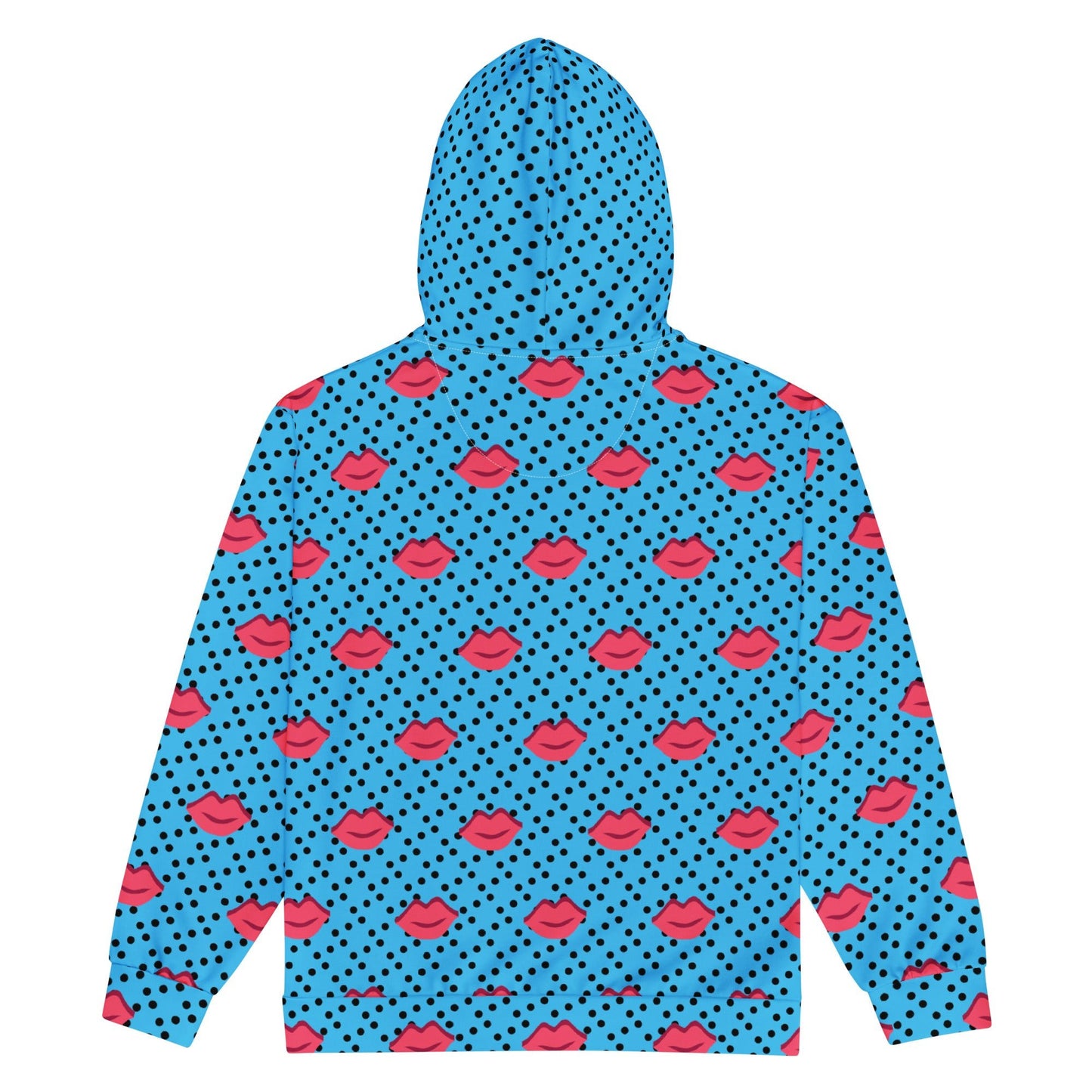 Unisex zip hoodie Vintage Style kiss pttern - PratSN