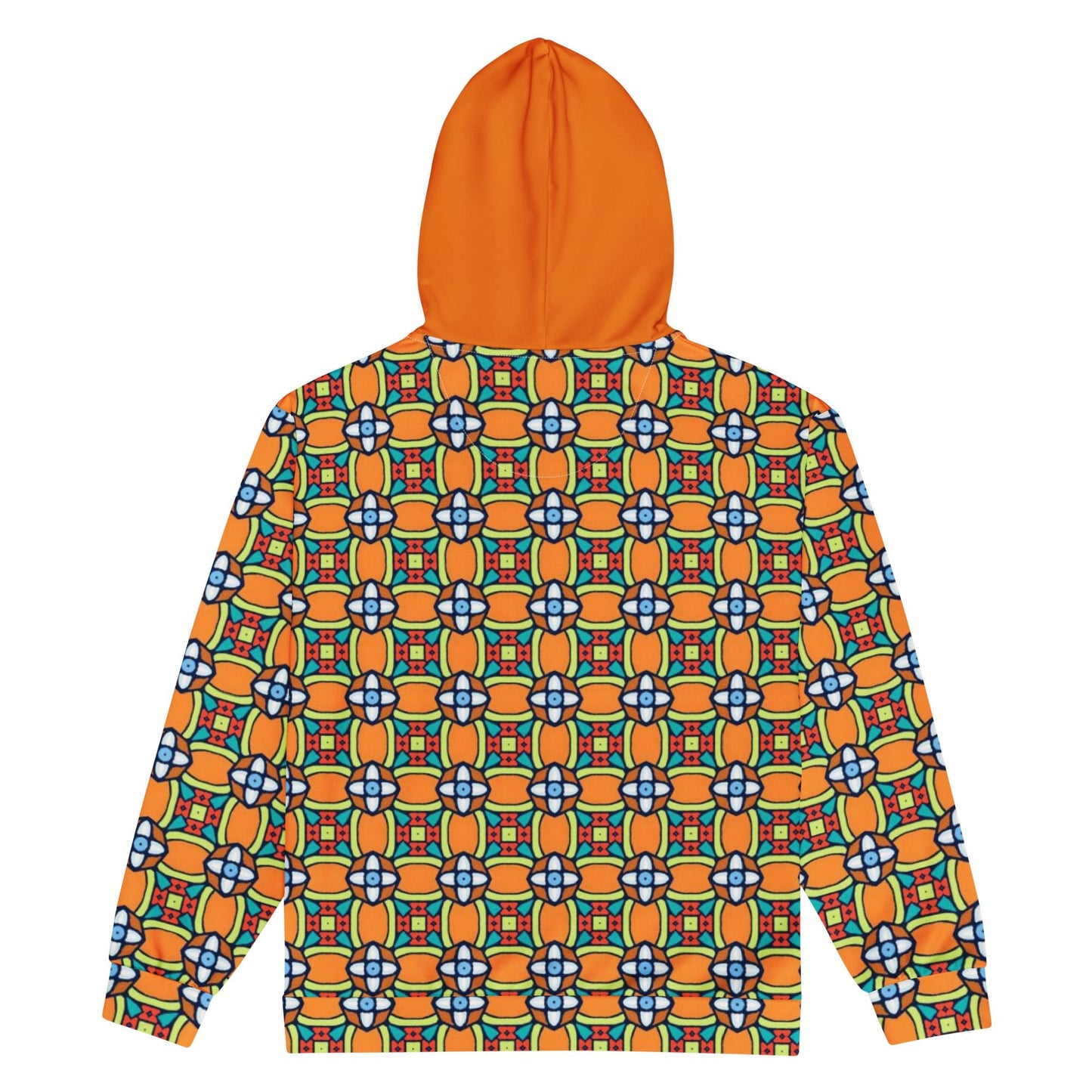 Unisex zip hoodie Vintage Style orange jacket - PratSN