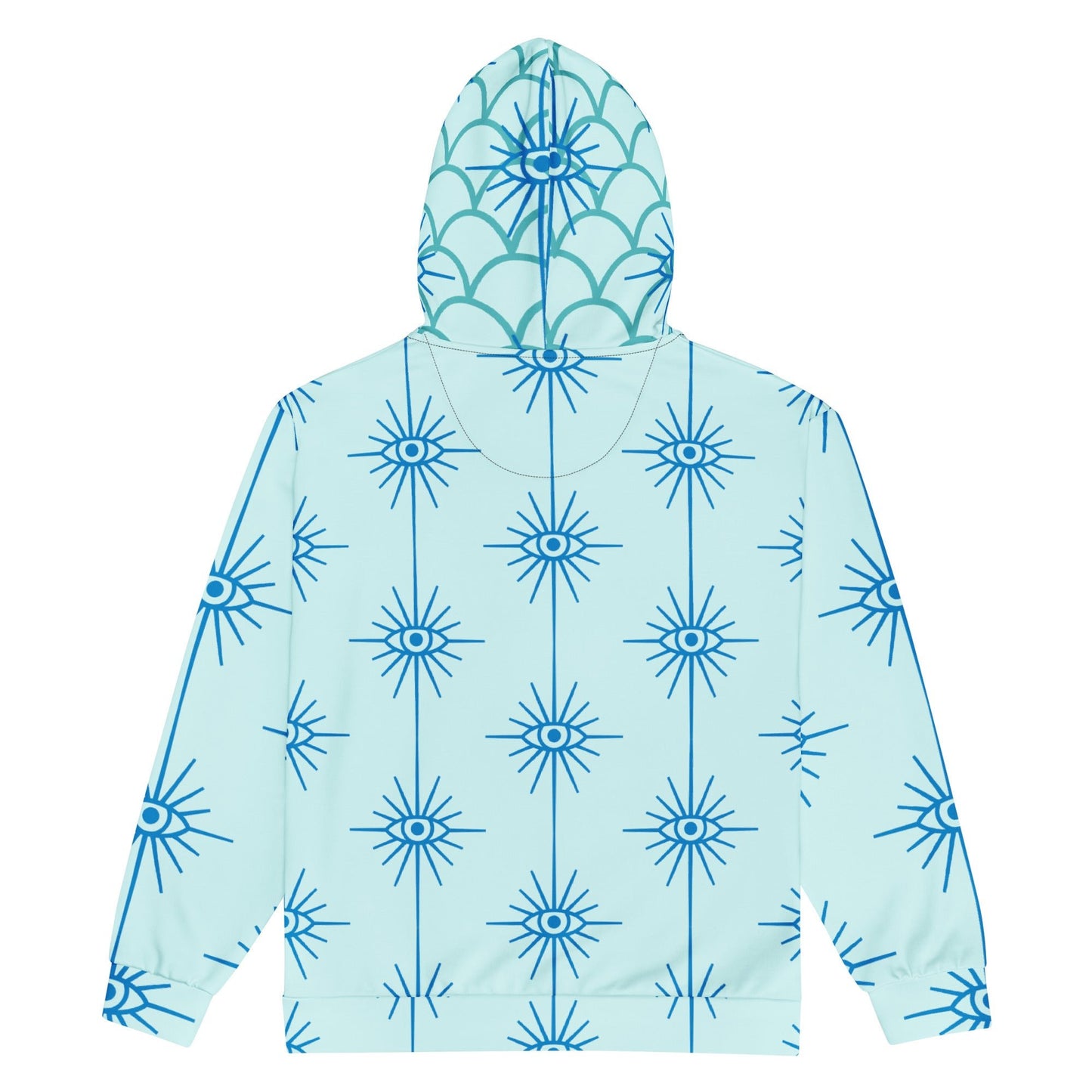 Unisex zip hoodie, Women's Evil Eye Pattern Jacket - PratSN