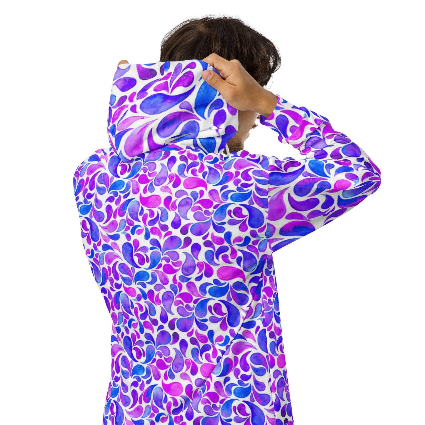 Unisex zip hoodie Women's Floral hoodie Streetwear Festival Zipper Sweatshirt, Floral hoodie, Jacket - PratSN