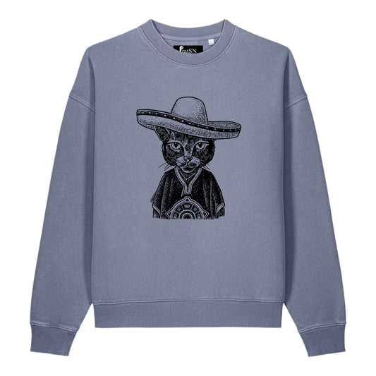 Vintage crewneck sweatshirt | Unisex Vintage Garment-Dyed Easer Sweatshirt - PratSN