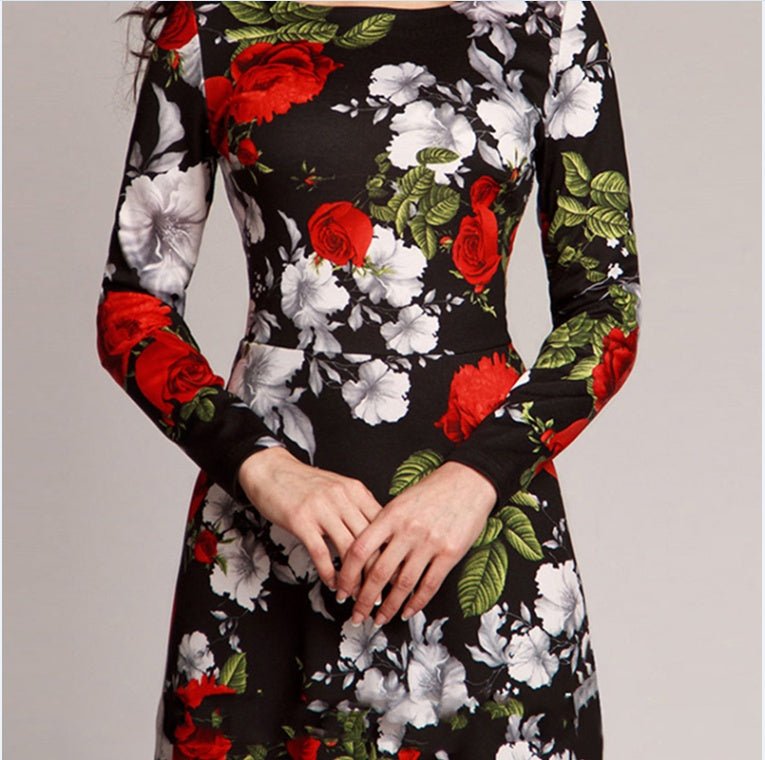 Vintage floral print dress - PratSN