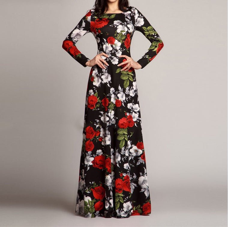 Vintage floral print dress - PratSN
