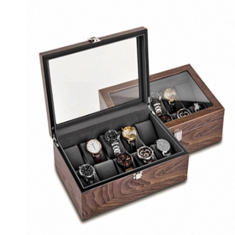 Walnut Watch Storage Organizer Box Simple Household - PratSN