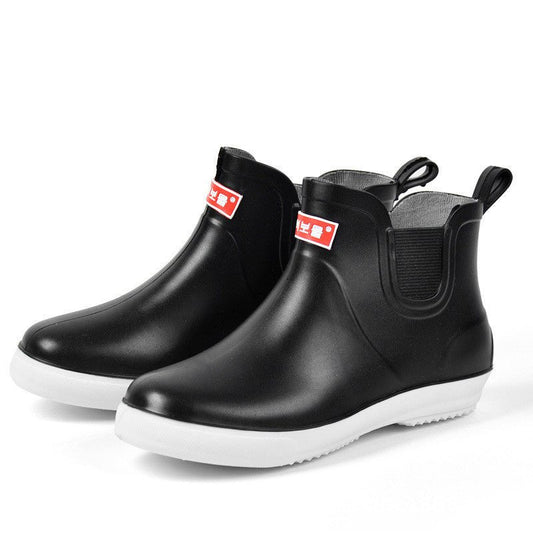 Warm Rain Boots Rubber Shoes Men's Overshoes Anti - skid In Autumn And Winter - PratSN