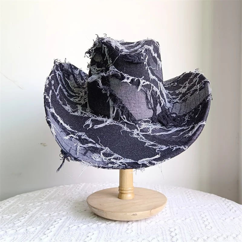Western ethnic style cowboy hat tassel cowboy series fashion unisex jazz with heart shape decoration western cowboy hat - PratSN