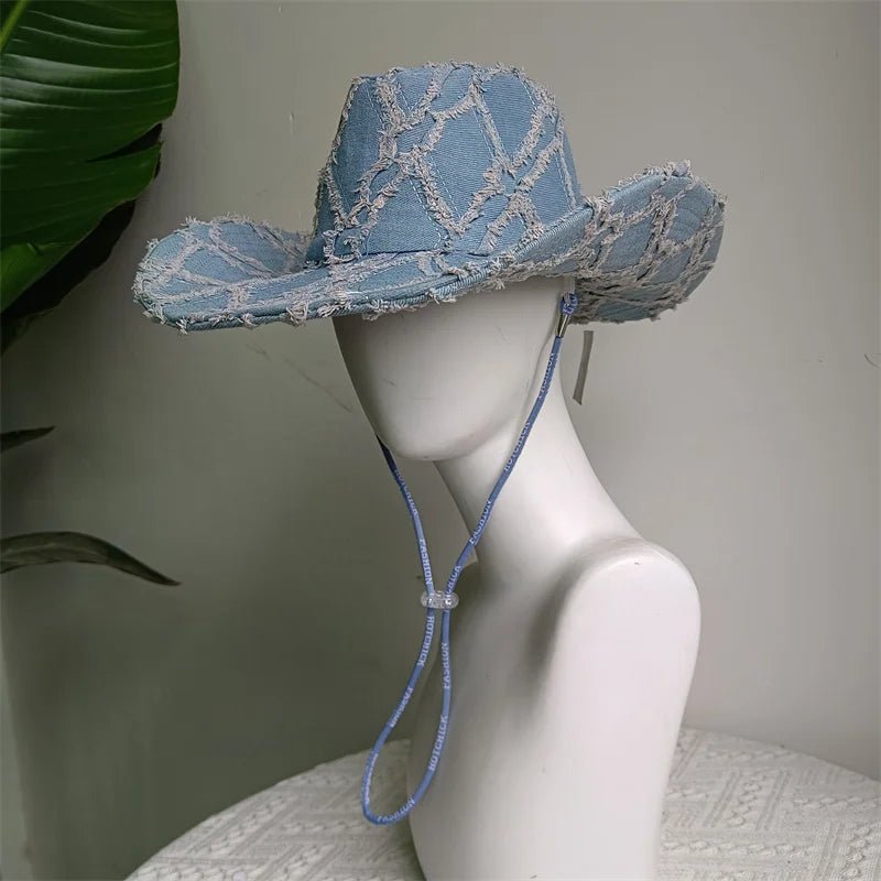 Western ethnic style cowboy hat tassel cowboy series fashion unisex jazz with heart shape decoration western cowboy hat - PratSN