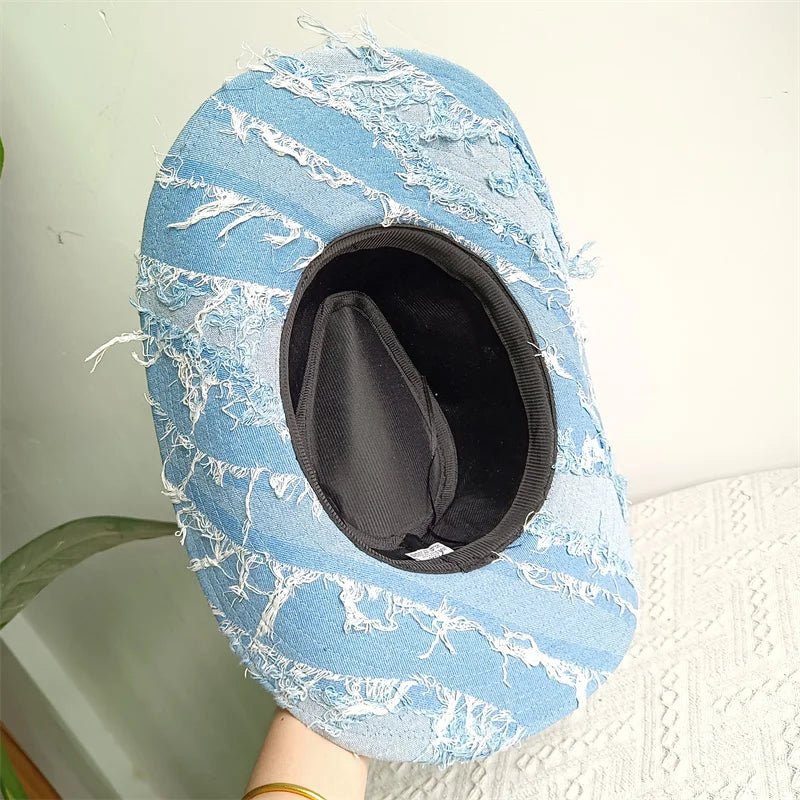 Western ethnic style cowboy hat tassel cowboy series fashion unisex jazz with heart shape decoration western cowboy hat - PratSN