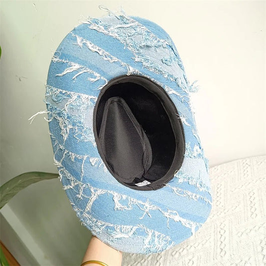 Western ethnic style cowboy hat tassel cowboy series fashion unisex jazz with heart shape decoration western cowboy hat - PratSN