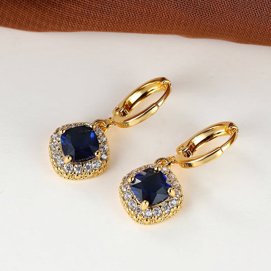 White Diamond Rhombus Fashion Personalized Ear Clips for Women - PratSN