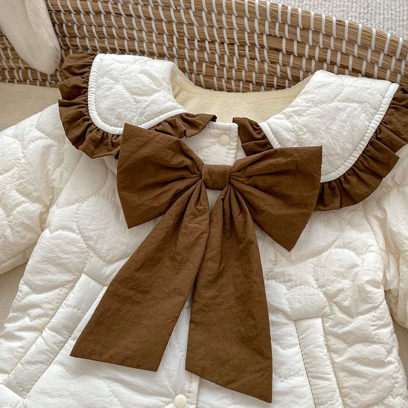 Winter Infant Baby Girls Thicken Warm Jacket Coat Newborn Baby Girls Plush Cardigan Coat Children Thicken Warm Clothes - PratSN