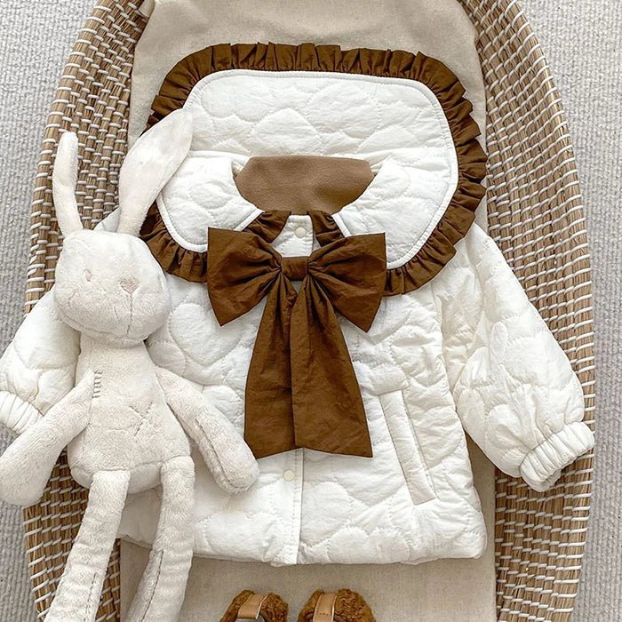 Winter Infant Baby Girls Thicken Warm Jacket Coat Newborn Baby Girls Plush Cardigan Coat Children Thicken Warm Clothes - PratSN