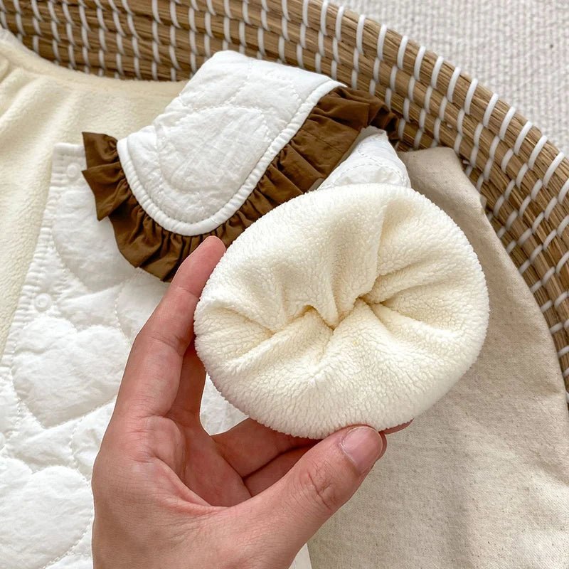 Winter Infant Baby Girls Thicken Warm Jacket Coat Newborn Baby Girls Plush Cardigan Coat Children Thicken Warm Clothes - PratSN