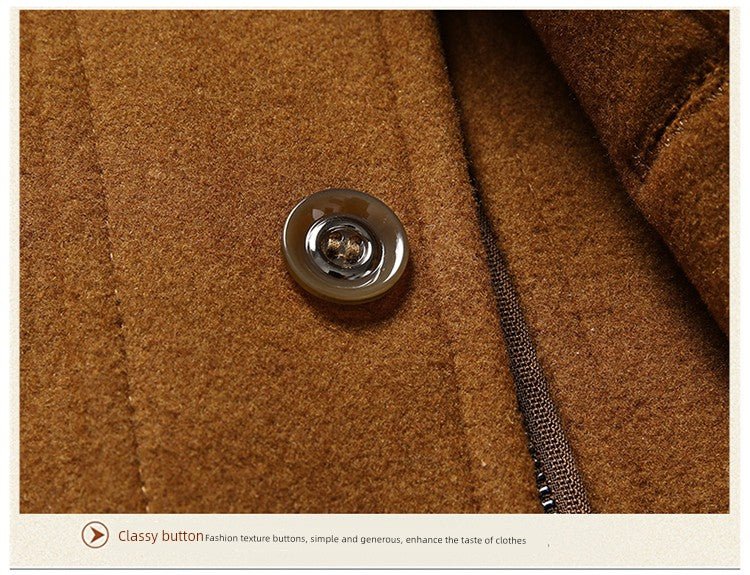 Winter New Arrival Middle - Aged Men Woolen Coat Outwear Casual Middle - Aged and Elderly Thickened Woolen Jacket Dad Wear - PratSN