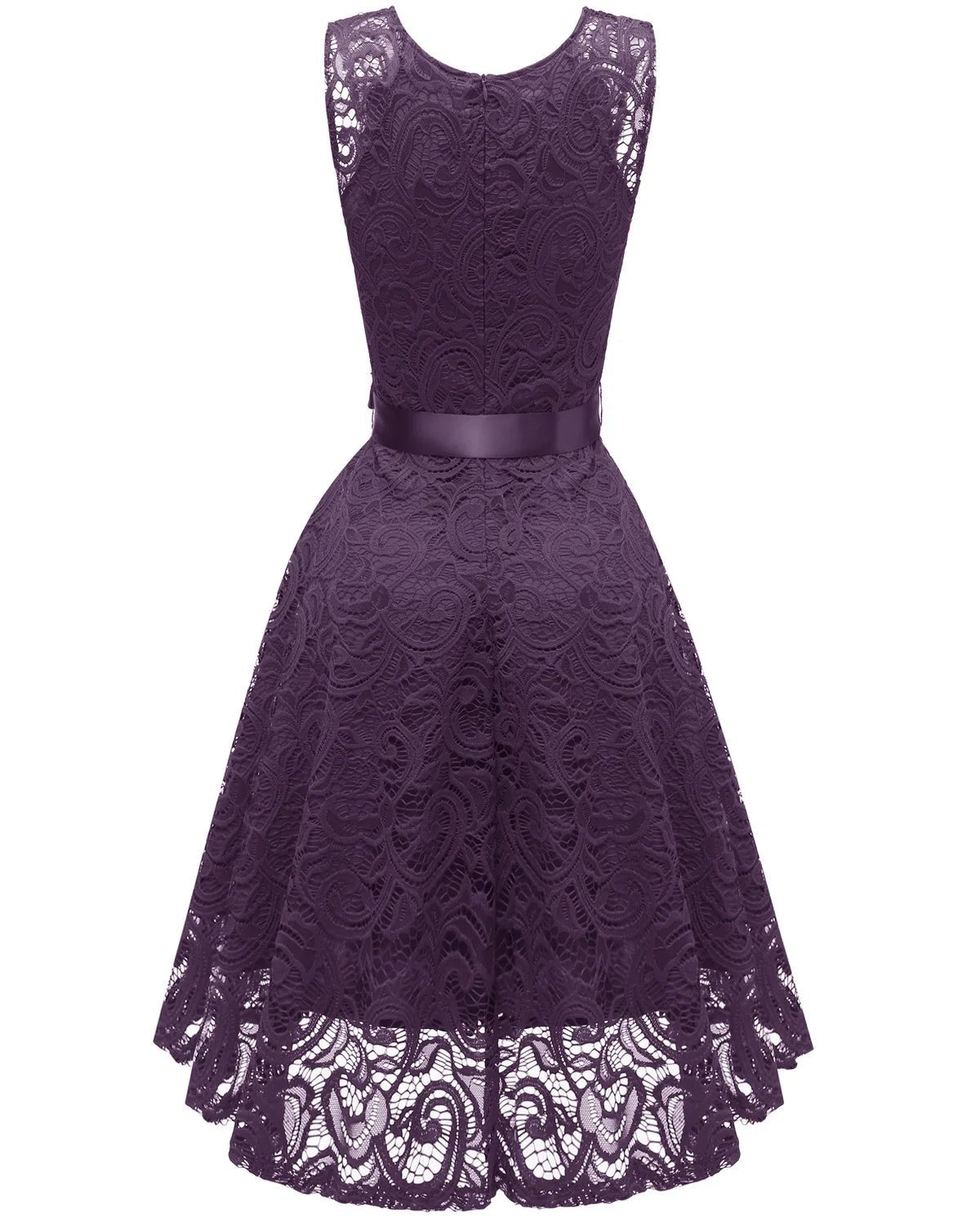 Women Casual Sleeveless Lace Elegant Casual Party Pleated Party Dresses - PratSN